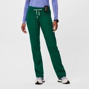 Wear FIGS - Livingston Basic Scrub Pants - Hunter Green - S